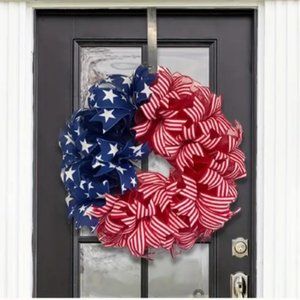 Wreath Door Hanging American National Independence Day Decoration size 11,81"